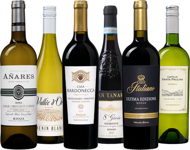dieweinboerse.de Wein-Paket Satt, verschiedene Herkunft, 0,75 l - Bild 1