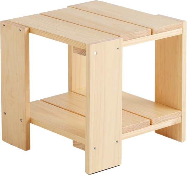 HAY Crate Beistelltisch aus lackiertem Kiefernholz in Beige - Bild 1