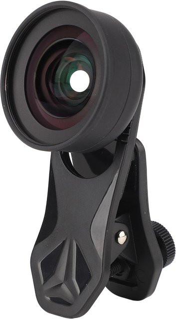 OutsideWorld 2 in 1 HD Smartphone-Objektiv Set mit 10X Makro und 120 Grad Weitwinkel in Schwarz - Bild 1