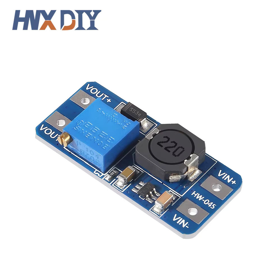 10er Set MT3608 DC-DC Aufwärtswandler Modul, Einstellbarer Booster Spannungsregler, Blau, 2A max, 2V-24V auf 5/9/12/28V - Bild 2