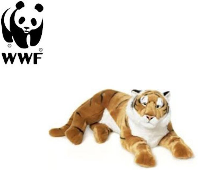 WWF Tiger Plüschtier, liegend, 81 cm, Orange, Bunt / Mehrfarbig - Bild 1
