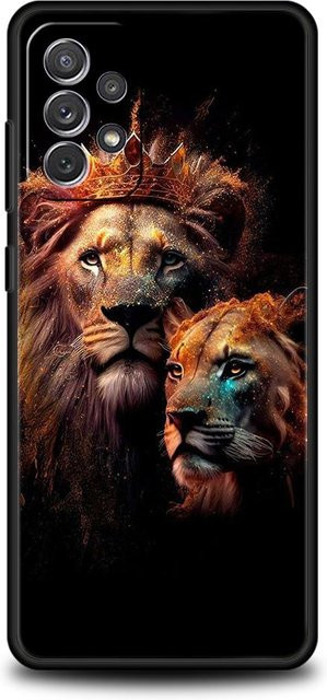 Löwen Handyhülle für Samsung Galaxy A-Serie in Multicolour - Bild 1