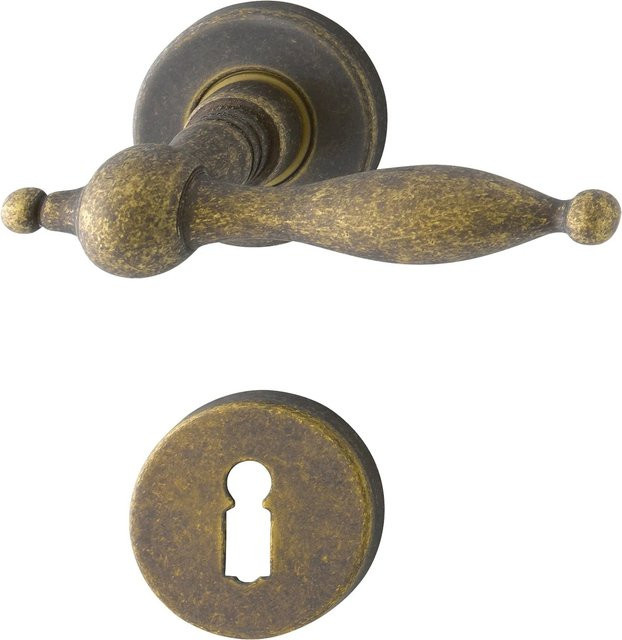 AnsaPro Zimmertür-Rosetten-Garnitur BB Moldau in Messing/Gold, B/H/T: 58,0 x 190,0 x 183,0 cm - Bild 1