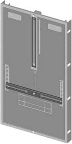 Siemens ALPHA-ZS Zählertragplatte in Grau, Breite: 37,5 cm - Bild 1