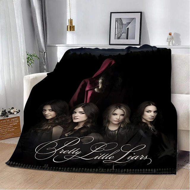 ZX Blanket Pretty Little Liars Picknickdecke aus Polyester, Schwarz, B/H: 76,2 x 101,6 cm - Bild 1
