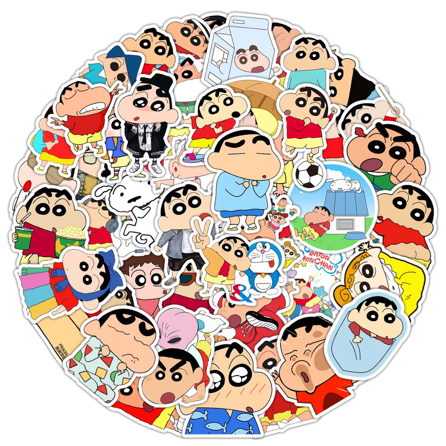 Keeppley Cartoon Crayon Shin-chan Aufkleber, 60-teiliges Set - Bild 2