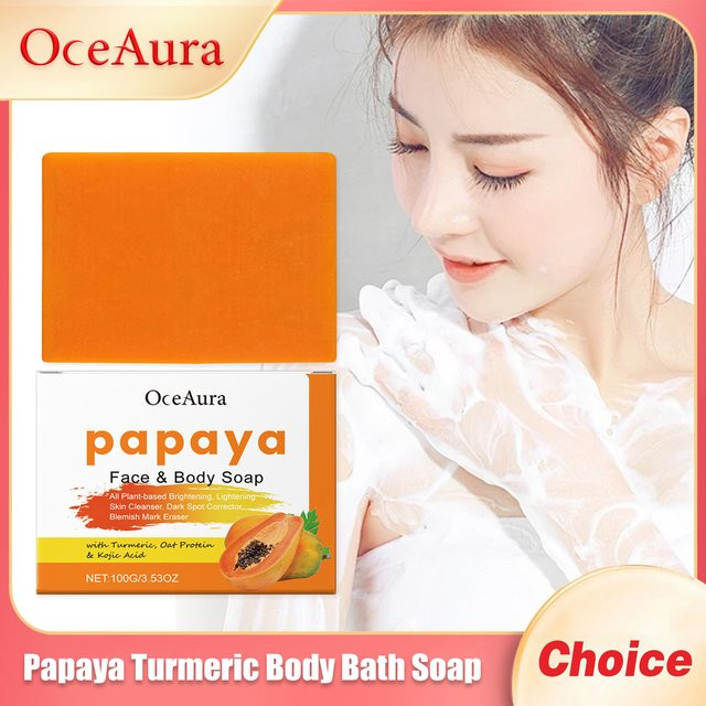 OCEAURA Badeseife Papaya Kurkuma, Körperpflege - Bild 1