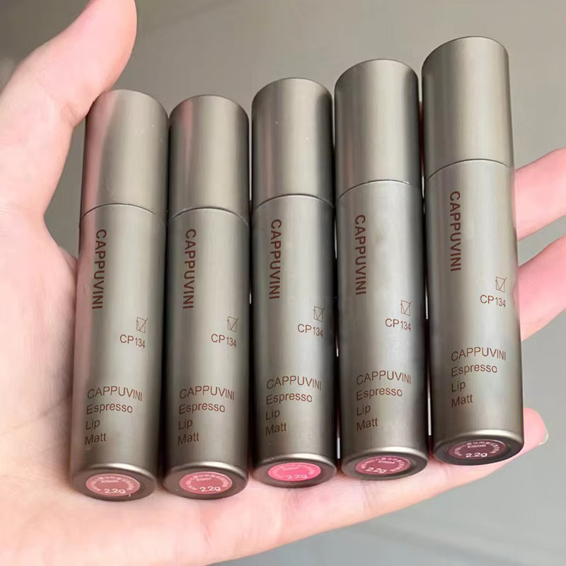 Cappuvini Lippenstift, Flüssig, Matt, Silber-Tube - Bild 5