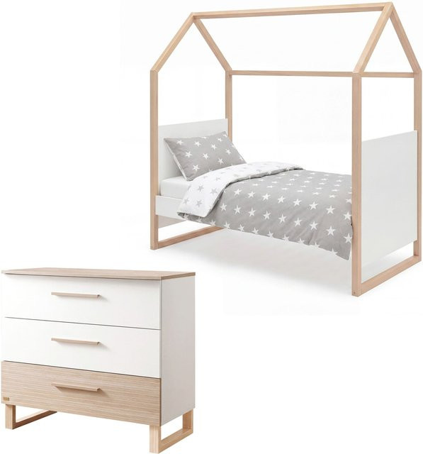 Roba Kinderzimmerset Noah aus Massivholz in Weiß und Beige - Bild 1