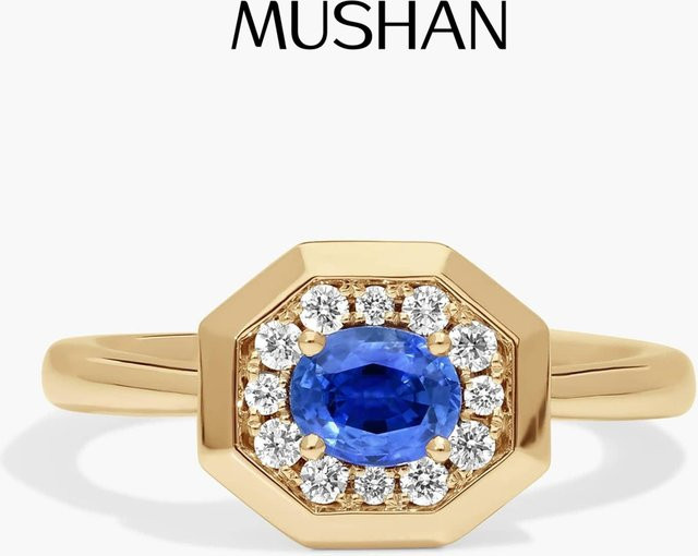MUSHAN Ring 925 Silber, Saphir, Damen - Bild 1