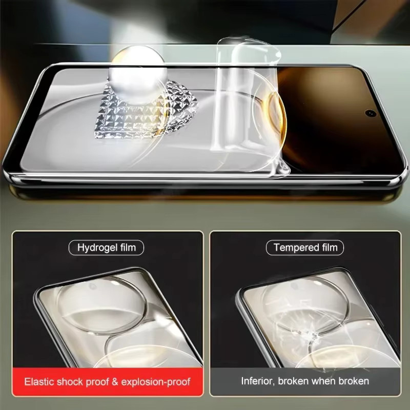 3er Pack Hydrogel-Displayschutzfolie für Xiaomi Redmi Note 13 Pro 14 15 Pro sowie Redmi K60 K70 K80 K90 Serie, transparent - Bild 6