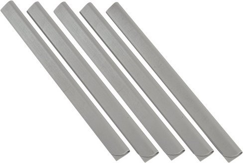 FLORAWORLD Klemmprofil Classic für Sichtschutzstreifen aus PVC, Silber, 25 Stück, Länge: 19 cm - Bild 1