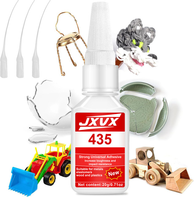 JXVX 435 Super-Cyanacrylat-Klebstoff wasserfest und schnelltrocknend in 5 Sekunden - Bild 1