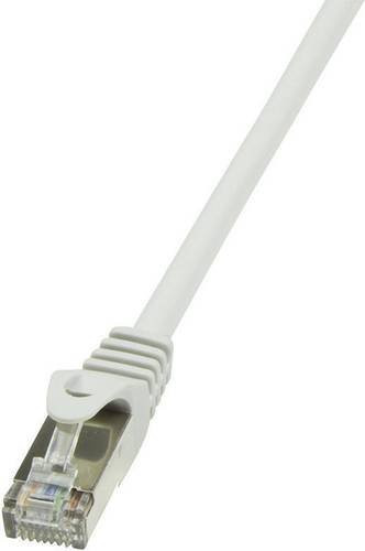 LogiLink CP1062D RJ45 Patchkabel CAT 5e SF/UTP Ethernet/LAN Grau, Länge: 3,00 m - Bild 1