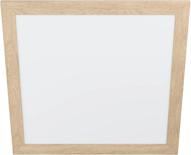 Eglo LED-Deckenleuchte Piglionasso quadratisch in Eiche und Weiß, B/T/H: 64,5 x 64,5 x 1,0 cm - Bild 1