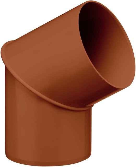 Inefa Rohrbogen 60 Grad DN 75 aus PVC in Braun für Fallrohre - Bild 1