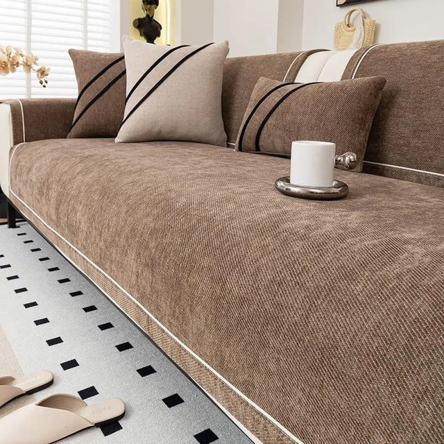 Weiches quadratisches Sofakissen im skandinavischen Design, blau, rutschfestes Sitzkissen für dein Wohnzimmer - Bild 1