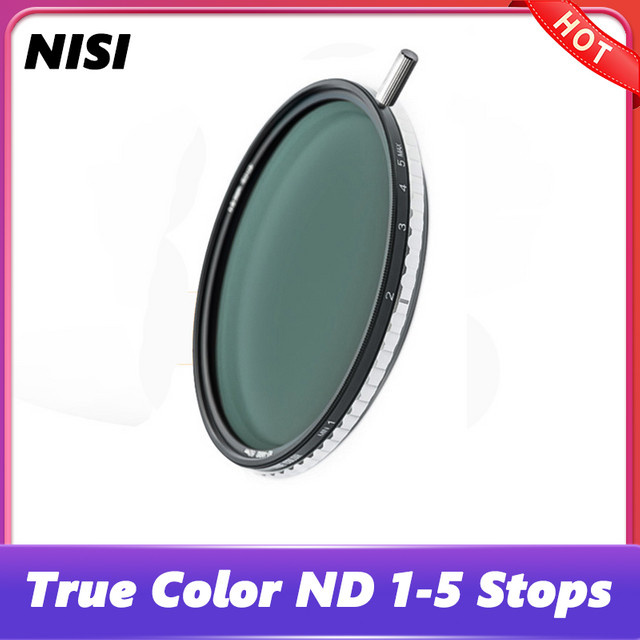 Nisi True Color ND-VARIO Pro Nano Variabler ND-Filter 1-5 Stop in Schwarz - Bild 1