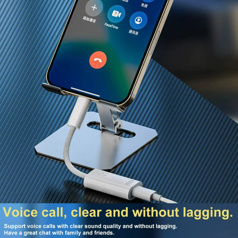BSN USB-C auf Lightning Audio-Adapter in Weiß für iOS und USB-C Geräte - Bild 3