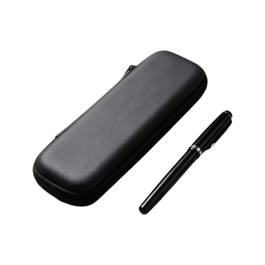 Schwarzes EVA Hartschalen-Etui für Stifte und Stylus mit Reißverschluss und Netz-Aufbewahrung für Kopfhörer - Bild 7