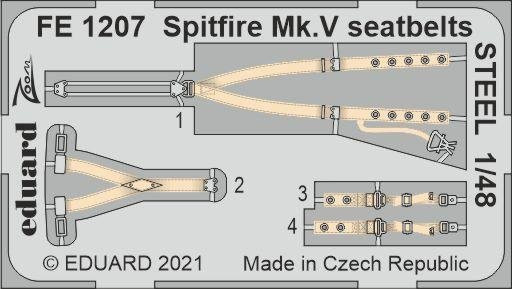 Eduard Spitfire Mk.V - Seatbelts STEEL - Bild 1