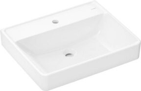 Hansgrohe Waschtisch Xanuia Q aus Keramik in Weiß, wandhängend, ohne Überlauf, B: 60,0 cm, T: 48,0 cm, H: 10,5 cm - Bild 1