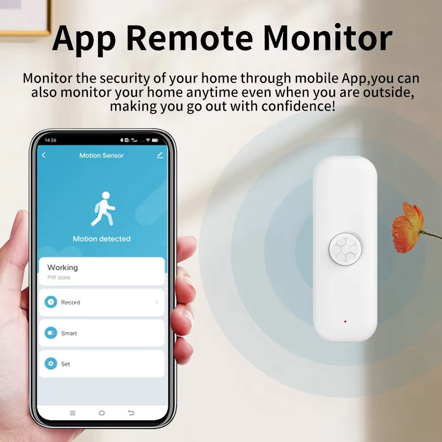 Tuya Zigbee WiFi PIR Bewegungssensor Smart Home Körperdetektor in Weiß, kompatibel mit Smart Life und Alexa - Bild 2