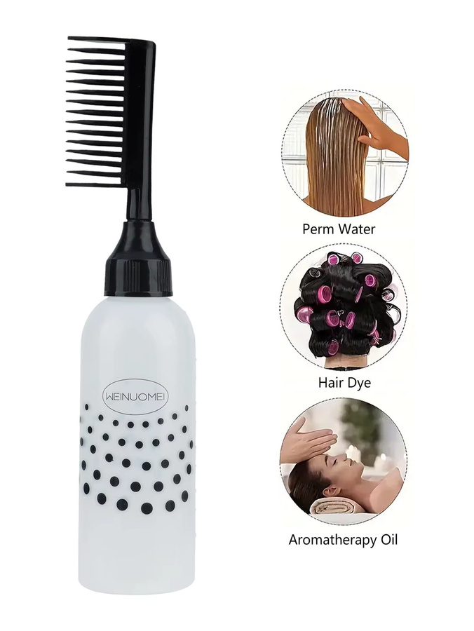 RANCAI Haarfärbeflasche mit Shampoo-Bürste und Kamm, Unisex - Bild 2