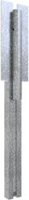 Schake Schalschiene aus verzinktem Stahl in Silber - Bild 1