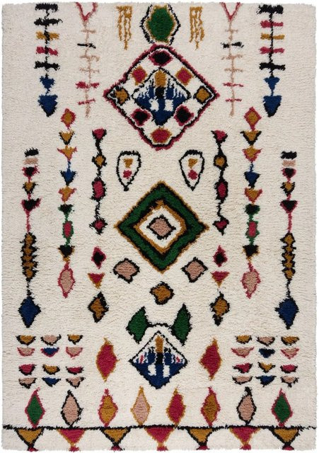 Flair Rugs Hochflorteppich Fes Shaggy in Mehrfarbig mit orientalischem Boho-Design, B/T: 120 x 170 cm - Bild 1