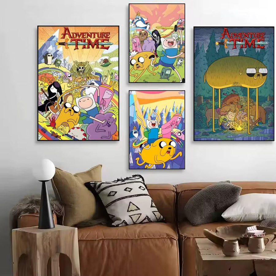 Anime A-Adventure Cartoon Time Poster selbstklebende Wandkunst Dekoration in Mehrfarben - Bild 2