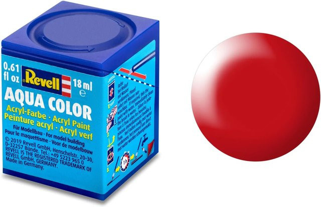 Revell Aqua-Farbe Leucht-Rot, seidenmatt, 18ml - Bild 3