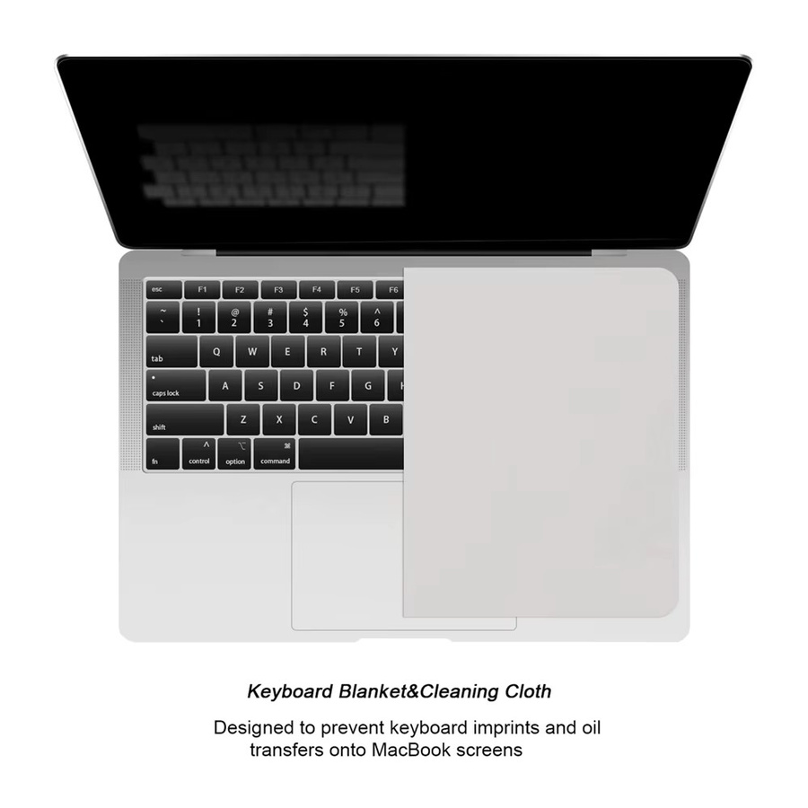 Staubdichtes Tastaturtuch für Apple MacBook Pro 13, 14, 15 und 16 Zoll als Bildschirmreinigungstuch und Schutzfolie - Bild 4