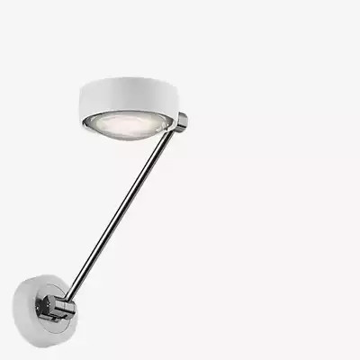 Occhio Sento Parete Singolo 30 Up LED Wandleuchte in Weiß und Chrom mit warmweißem Licht (3.000 K) - Bild 1
