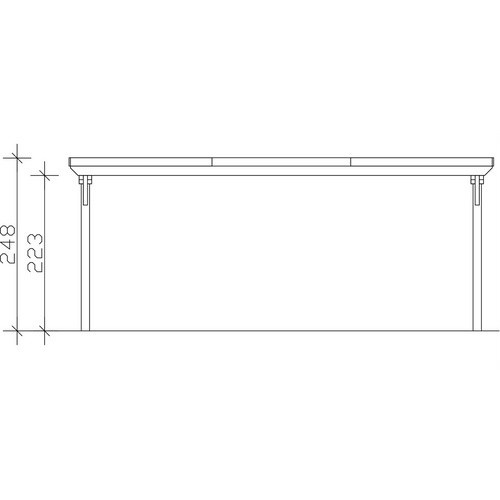 SKANHOLZ Carport Emsland aus Fichte mit EPDM-Dach in Beige, B: 609 cm, T: 604 cm - Bild 2