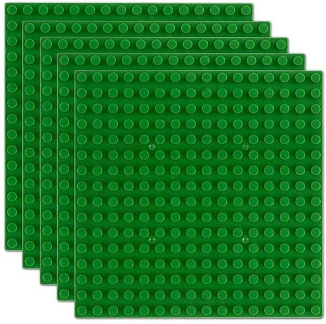 Wucifang Bags Grundplatten für Bausteine, 5-teiliges Set, Grün - Bild 1