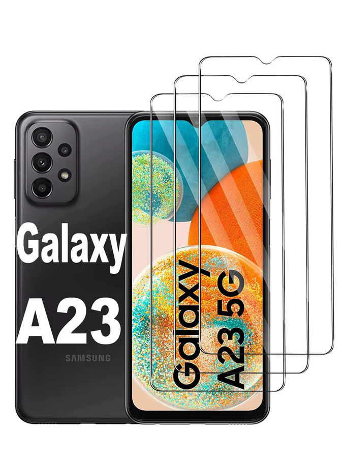 Samsung Galaxy A23 und Galaxy A23 5G Displayschutz aus gehärtetem Glas, 6,6 Zoll, transparent, HD-Folie mit Anti-Fingerabdruck-Beschichtung - Bild 6