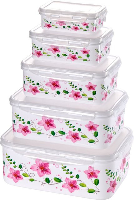 Genialo Klickdosen-Set Clematis, 10-teilig, mehrfarbig - Bild 1