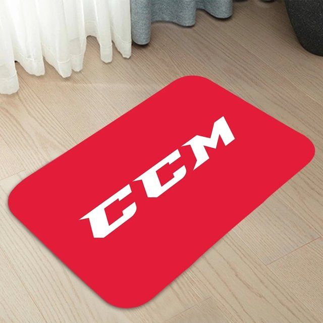 CCM Hockey Sportteppich mit Sportler-Silhouette im Buchstaben-Design als Fußmatte für den Eingangsbereich - Bild 1