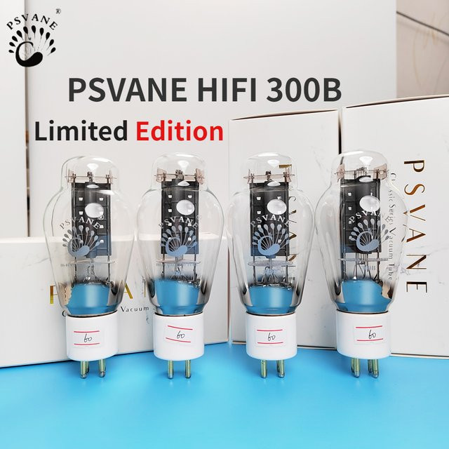 Psvane 300B Vakuumröhren Limited Edition für HiFi-Verstärker, werkseitig abgestimmtes Paar, transparent - Bild 1