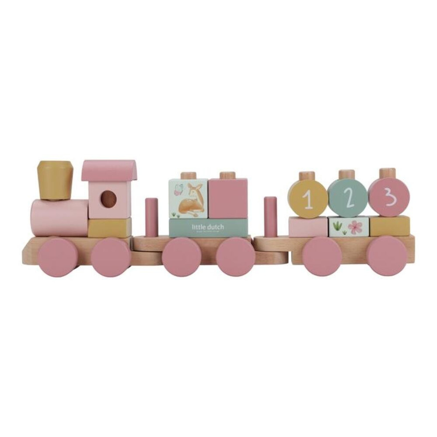 Little Dutch Fairy Garden Holz Eisenbahn, Rosa, ab 1 Jahr - Bild 1