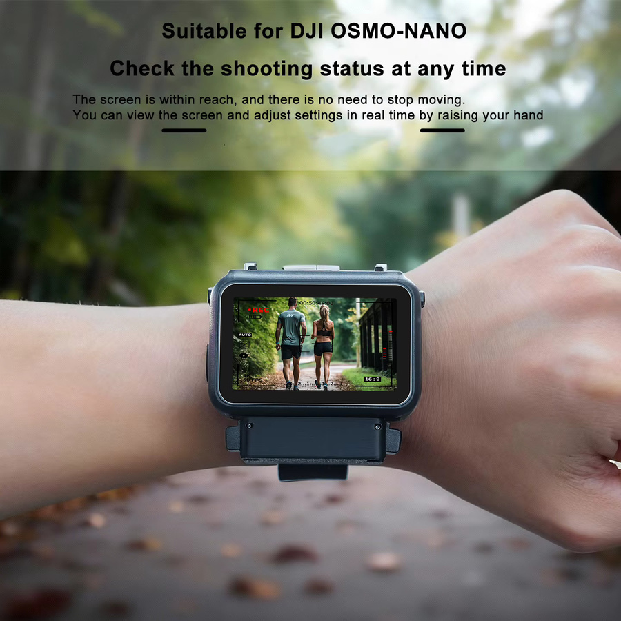 DJI Osmo Nano Thumb Camera Armband-Gurthalterung und Vision Dock Multifunktionale Armband-Erweiterung in Schwarz - Bild 3
