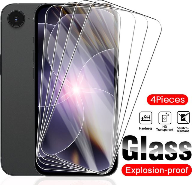 4er-Pack Displayschutzfolie für Apple iPhone 17e, transparentes Schutzglas - Bild 1