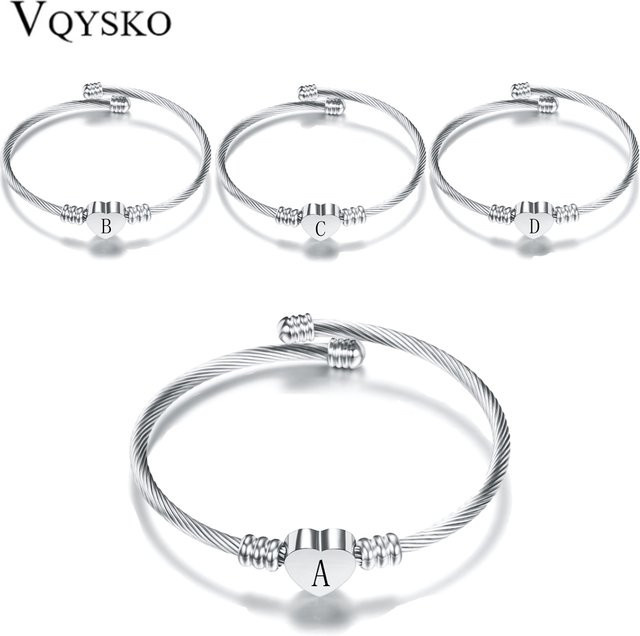 VQYSKO Armband, Edelstahl, herzförmig, Unisex - Bild 1