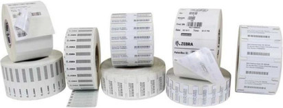 Zebra Silverline II RFID-Etiketten ZipShip Sample aus Polyester in Weiß, B: 100 mm, T: 40 mm, 250 Etiketten pro Rolle, kompatibel mit ZT400 Series ZT410 und ZT411 - Bild 1