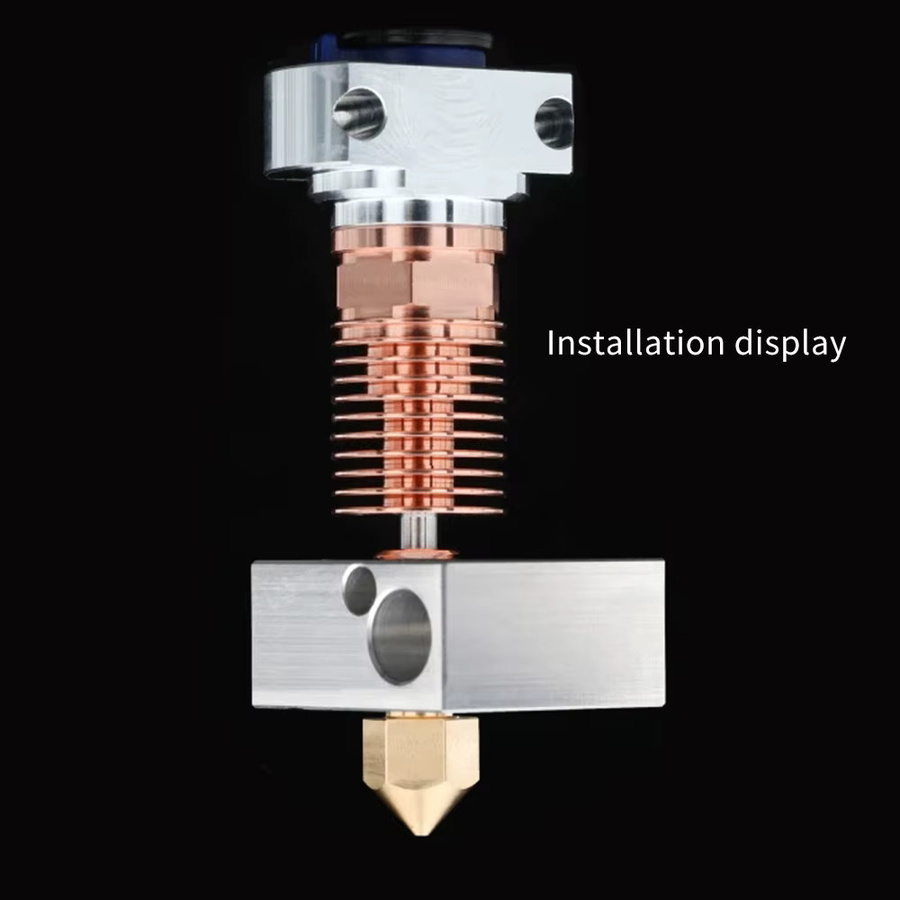 Hhiddo CR10 Heatblock mit Kupferbeschichtung für 3D-Drucker, kompatibel mit Ender 3, Ender 5 und CR10S, Gold oder Silber - Bild 3