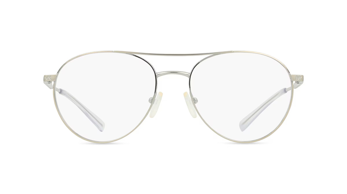 Michael Kors MK3069 EDGARTOWN Korrektionsbrille, Vollrand, Rund, Metall, Silber, Damen - Bild 1