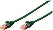 DIGITUS Professional Patch-Kabel CAT 6 RJ-45 auf RJ-45 SFTP PiMF Ethernet LAN grün 10er Packung Länge: 3,0 m - Bild 1