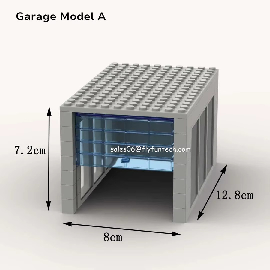 Stemedu MOC Tankstelle Auto Waschen Parkplatz Garage, Bausteine - Bild 2