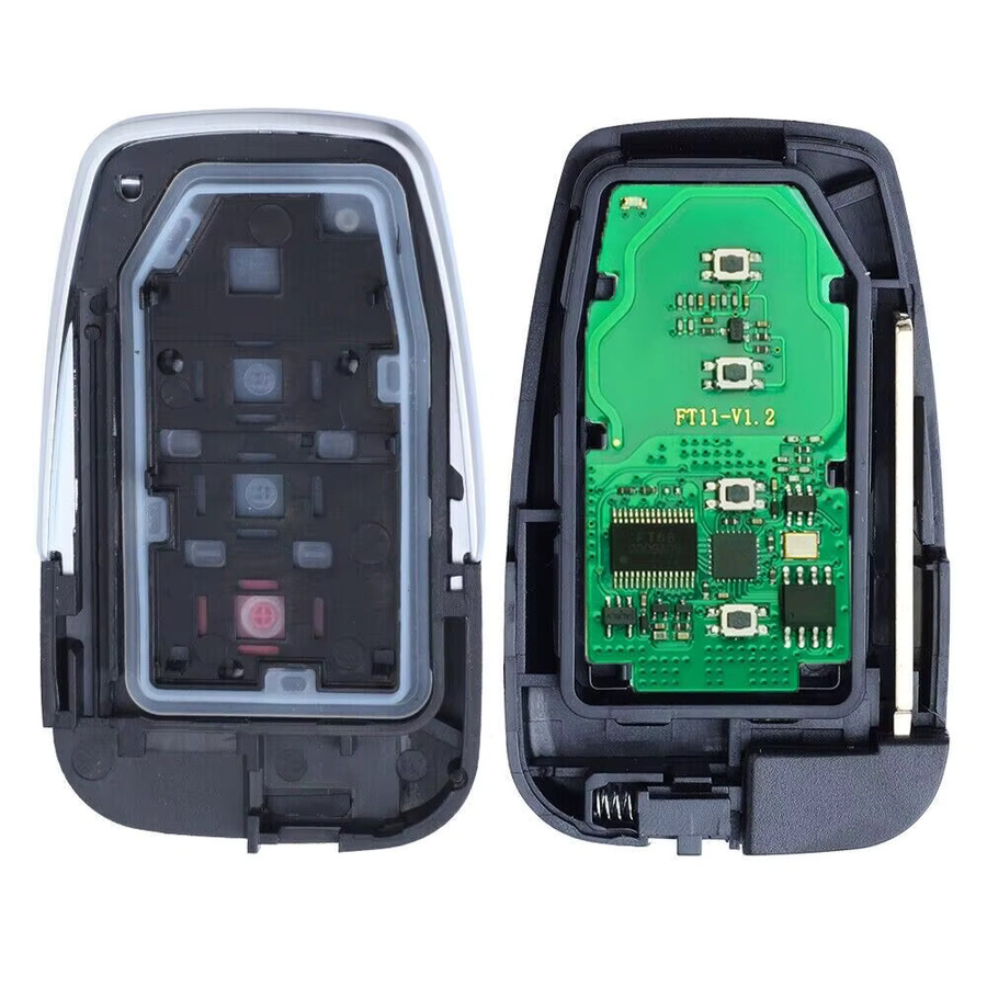 KEYECU Keyless Smart Remote Key Fob für Toyota Prius Prime 2017-2021, Farbe: Schwarz, 314,3 MHz, FCC ID: HYQ14FBE - Bild 3